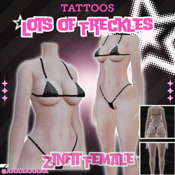 💄 Lots of Freckles Tatts | Zinfit Female