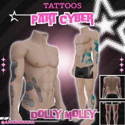 🤖 Part Cyber Tatts | Dolly Molly