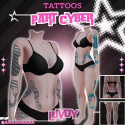 🤖 Part Cyber Tatts | Luvdy