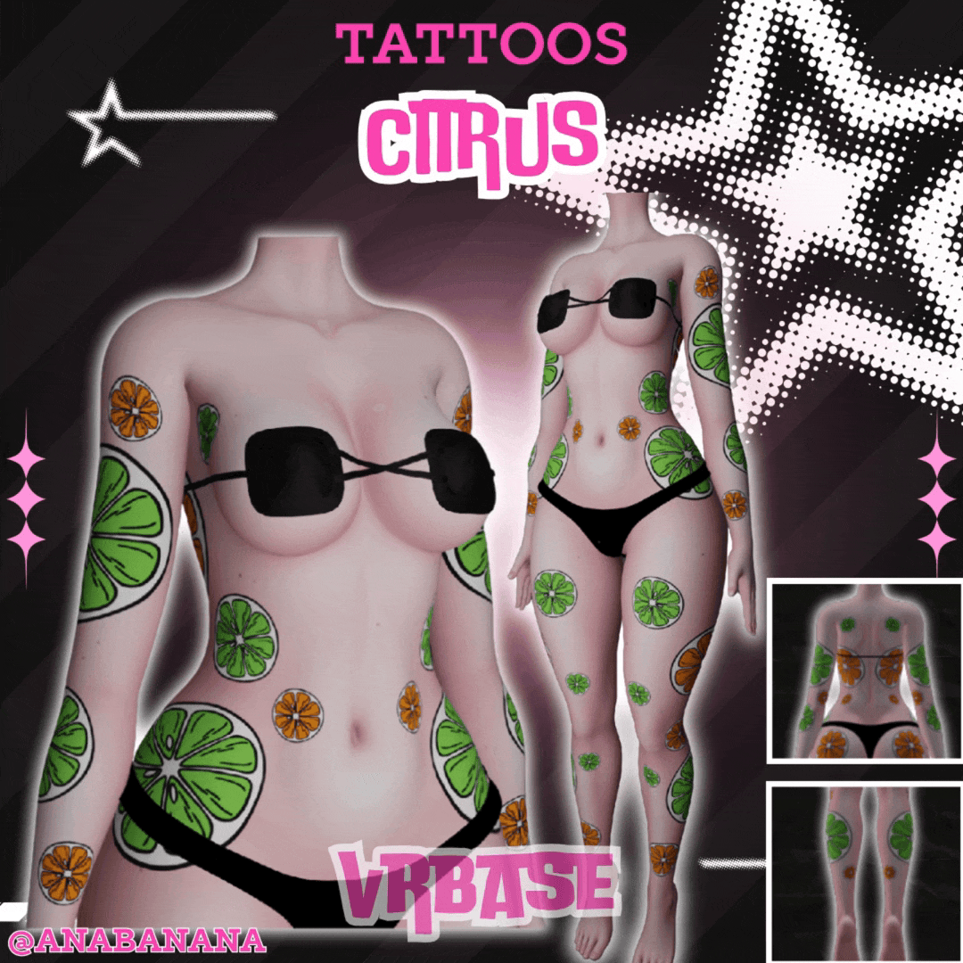 (J) : 🍊 Citrus Tatts | Multi-Base Compatible
