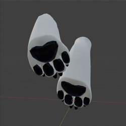 Furry Paw Asset || Rigged Base for VRChat