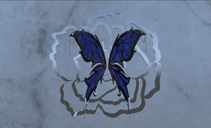 Gothic Velvet Fairy Wings