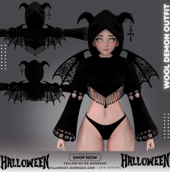 Wool Demon Outfit - by PillowArt