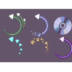 Retro Accessories 👾 Earrings/Badges and Orbitals inspired by Furality Ultra 🎮 Universal