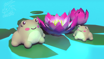 Froggy Friend Plushie - 3D Model Asset