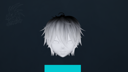 Short Fluffy Hair - 3D Model Asset