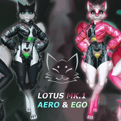 LOTUS MK.1: Aero & Ego - VRChat Avatar Base - PC & QUEST - UPDATE V1.1