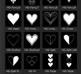 Hearts Galore Valentines Day Substance Painer Alphas