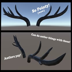 3D Antlers Asset