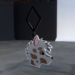 3D Canine Keychain