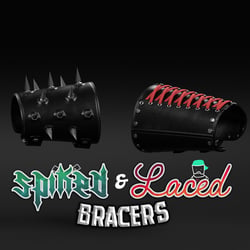 Spiked & Laced Bracers | Commericial