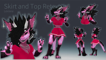 Retexture Skirt, Top and Underwear For Nardo and NFN