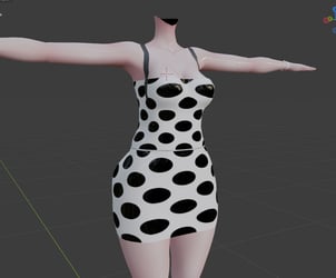 spotted dress