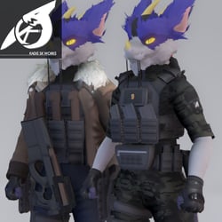 [NARDO VERSION] Tactical Furry Outfit Part 2 - Armor Bundle