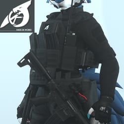 [KDSK NOVABEAST VERSION] Tactical Furry Outfit Part 2 - Armor Bundle