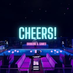 'Cheers! Drinking & Games' VRCHAT World (PC ONLY) 