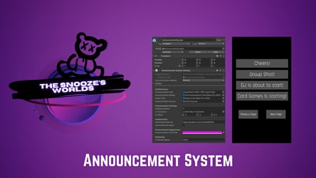 Announcement System (VRChat World Asset)