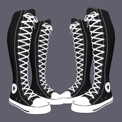 Knee High Converse (Zinfit + Egirl)