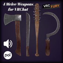 Melee Weapon Set with Sounds for VRChat