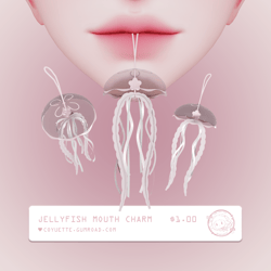 ˗ˏˋ jellyfish mouth charm﹒VRChat asset﹒୨ৎ