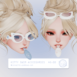 ˗ˏˋ kitty swim accessories﹒VRChat asset﹒୨ৎ 