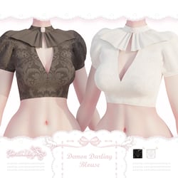 ❛ demon darling ❜ blouse ﹒ VRChat asset