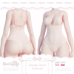 ❛ simply sweet ❜ swimsuit ﹒ free VRChat asset