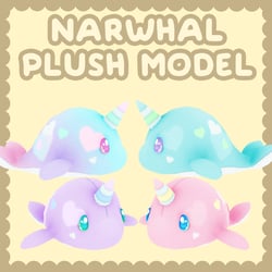 Narwhal Plush Model