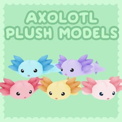 Axolotl Plush Models