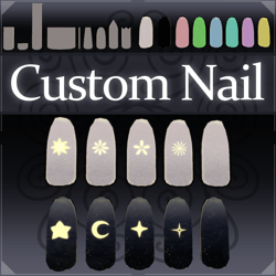 Custom Nail V1.3 | VRChat Avatar Asset [MA Ready]