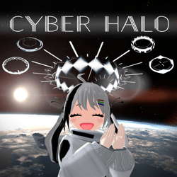 Cyber Halo V1.1 | VRChat Accessory [MA Ready]