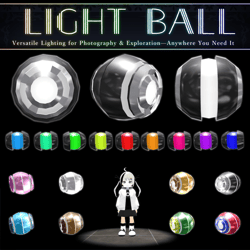 Light Ball Gimmick V1.1 | VRChat Lighting Prop [MA Ready]