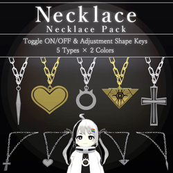 Necklace Pack V1.2 | VRChat Accessory [MA Ready]