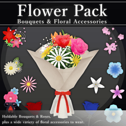 Flower Pack V1.2 | VRChat Flower Prop [MA Ready]