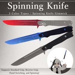 Spinning Knife V1.2 | VRChat Weapon Gimmick [MA Ready]