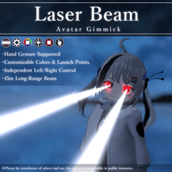 Laser Beam V1.1 | VRChat FX Gimmick [MA Ready]
