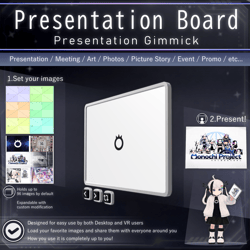 Presentation Board V1.0 | VRChat Presentation Tool Gimmick [MA Ready]