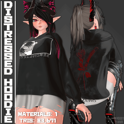 [Multi Base] Distressed Hoodie