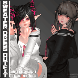 [Multi Base] Sweater Dress Outfit