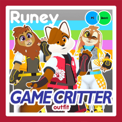 [VRChat] Game Critter Outfits (Skip4d Chibi)