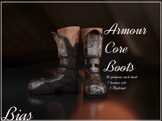 Armour Core boots - Fitted for zinpia egirl