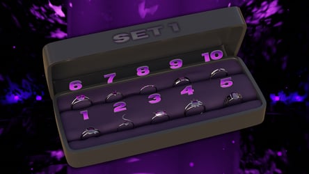 Essential Gothic Ring Set - VRChat Jewelry