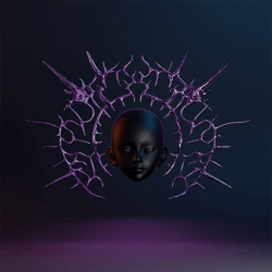 Void Spike Halo - Y3K Cyberpunk Headgear - VRChat