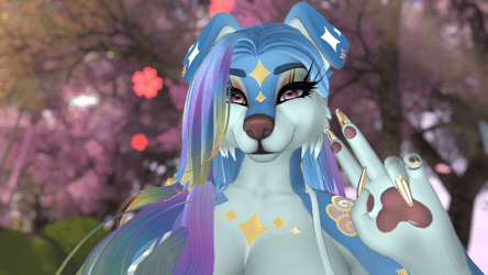 Rainbow Dream Honey - Foxipaws Texture