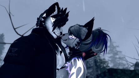 Trad Goth Kitties Felix and Cleo - Foxipaws Couple's Pack