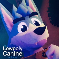 Lowpoly Canine ​​  VRChat Avatar Base