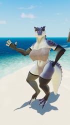 Arm and Leg Stockings for Kroxigor VRChat Model