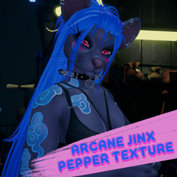 Arcane Jinx texture for FoxiPaws Pepper 
