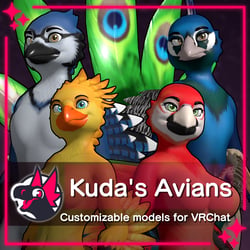 Kuda's Avians - Model and VRC Avatar pack