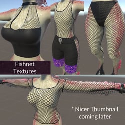 Kuda's Clothes - Various Fishnet Textures